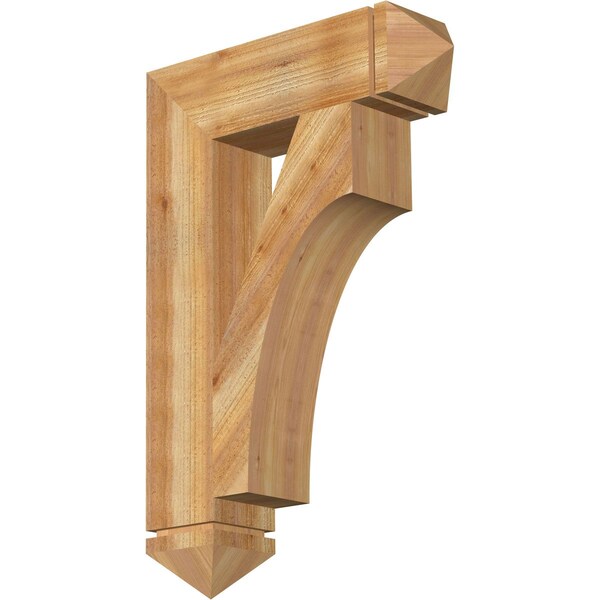 Ekena Millwork Westlake Arts & Crafts Rough Sawn Bracket, Western Red Cedar, 6"W x 24"D x 36"H BKT06X24X36WTL03RWR - main